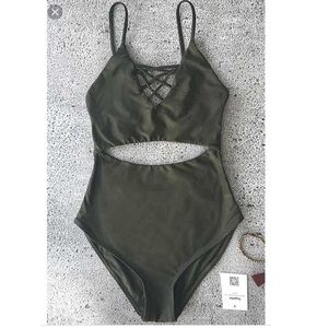 Olive Green One Piece